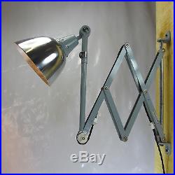 XXL 110cm MIDGARD Art Deco Fabrik Scherenlampe Werkstattlampe Industrie Design