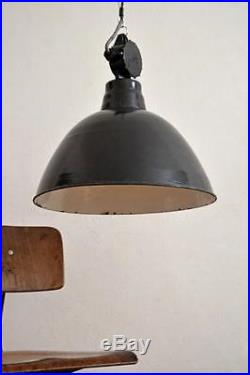 XXL Emaillelampe Groß Industrielampe Fabriklampe Loft Alt Bauhaus Art Deco Antik